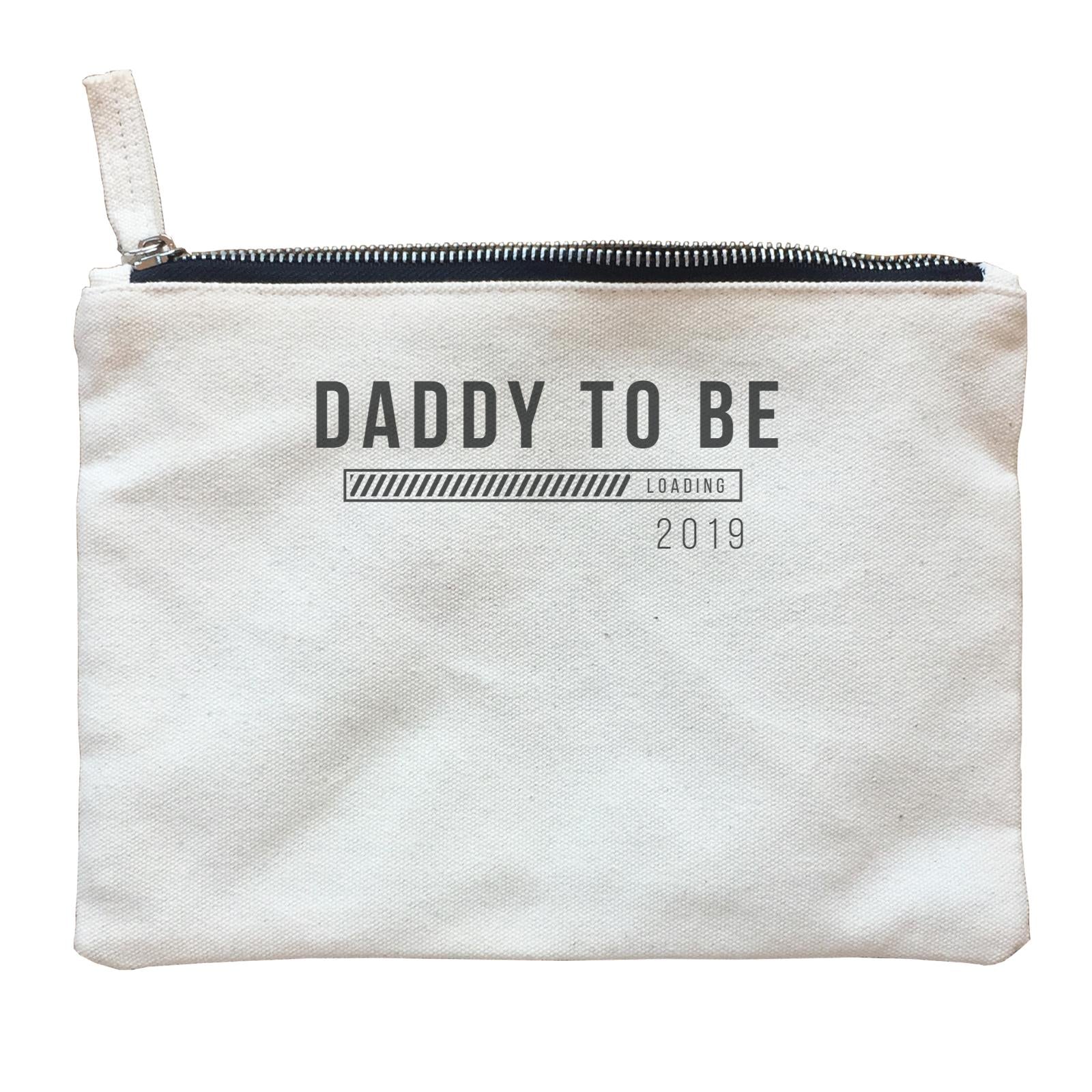 Coming Soon Family Daddy To Be Loading Add Date Zipper Pouch