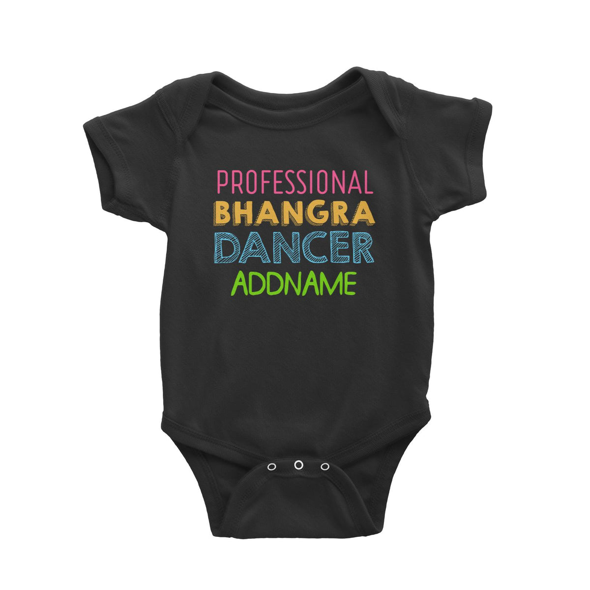 Professional Bhangra Dancer Addname Baby Romper