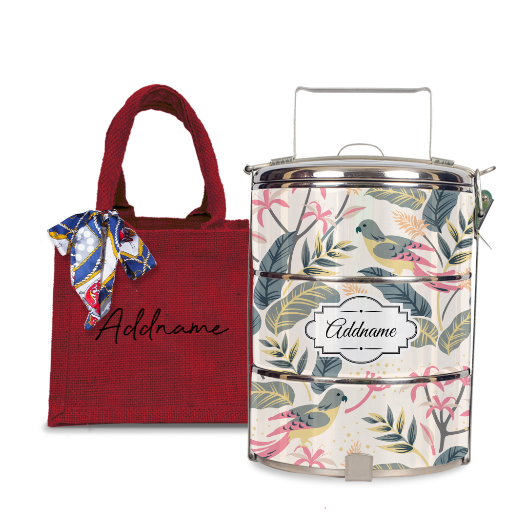 Tropical Bird Tiffin Carrier