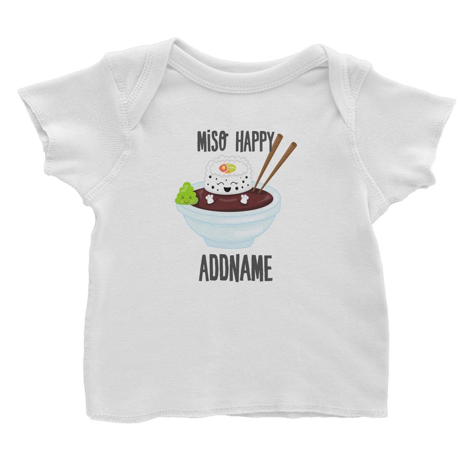 Miso Happy Sushi in Soy Sauce Addname Baby T-Shirt
