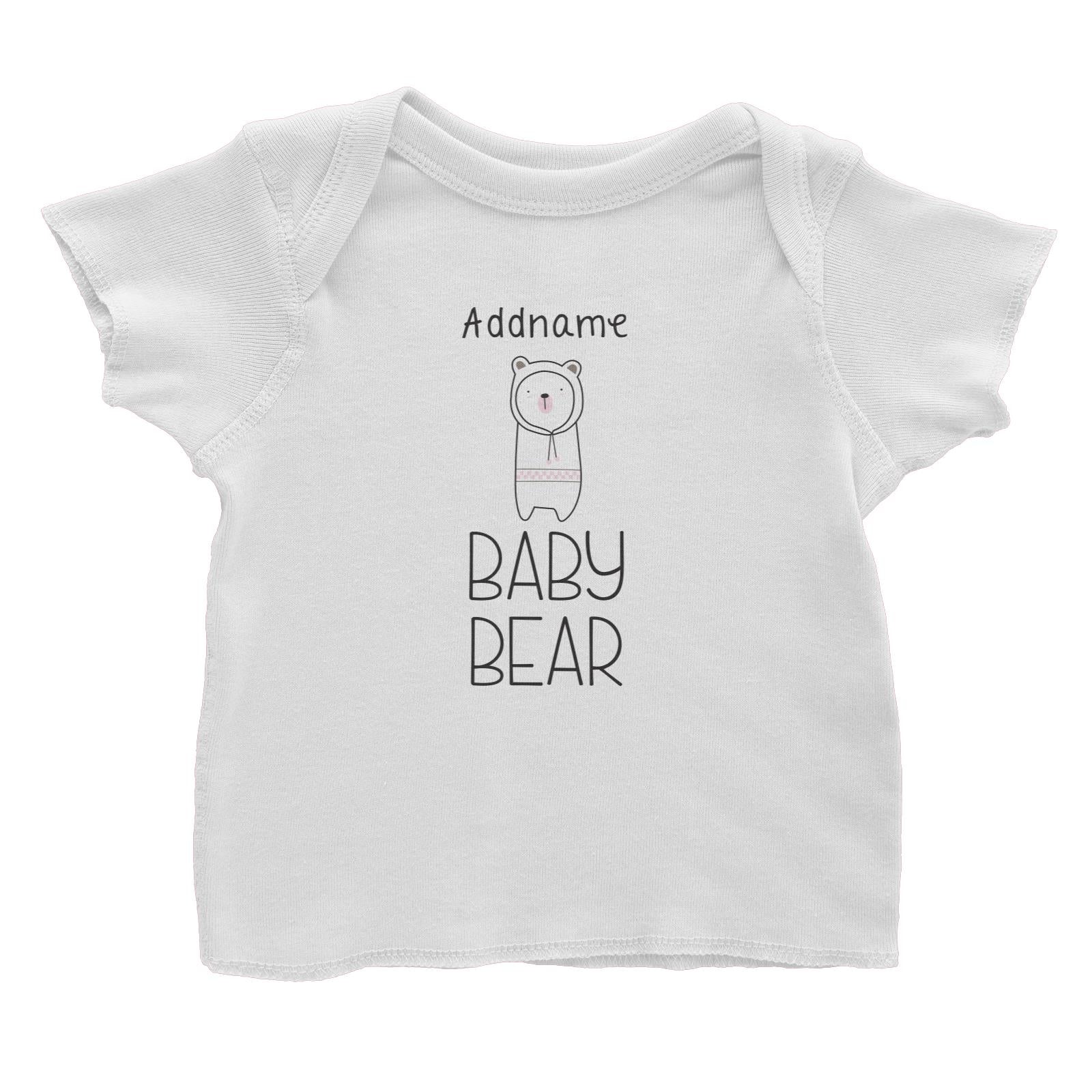 Cute Animals and Friends Series 2 Bear Addname Baby Bear Baby T-Shirt