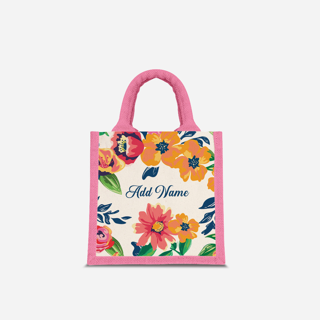 Deborah Series Half Lining Lunch Bag  - Celeste Light Pink