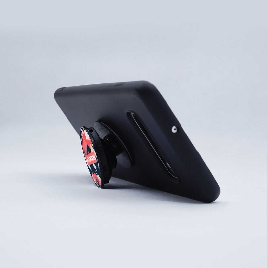 Red Tones Paint Strokes Phone Holder
