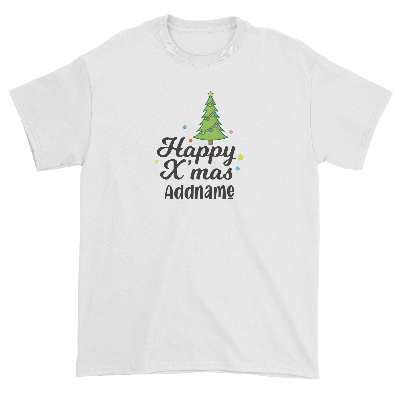 Christmas Series Christmas Tree Happy X'mas Unisex T-Shirt