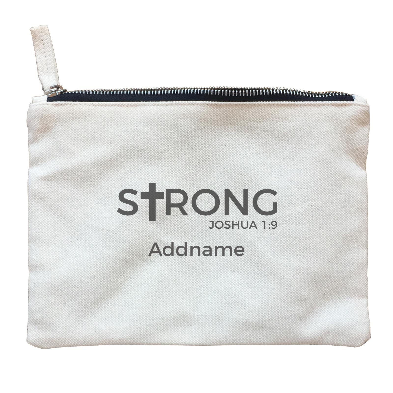 Christian Series Strong Joshua 19 Addname Accessories Zipper Pouch