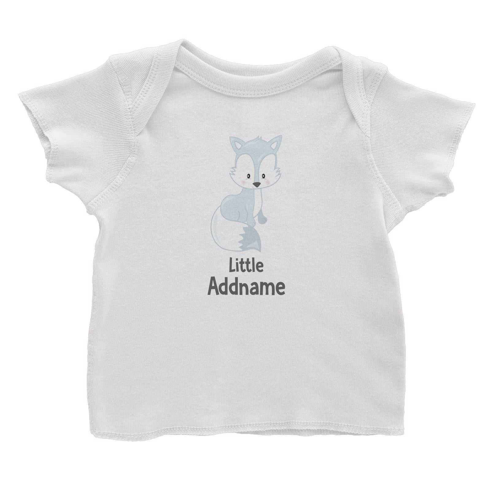 Arctic Animals Little White Fox Addname Baby T-Shirt