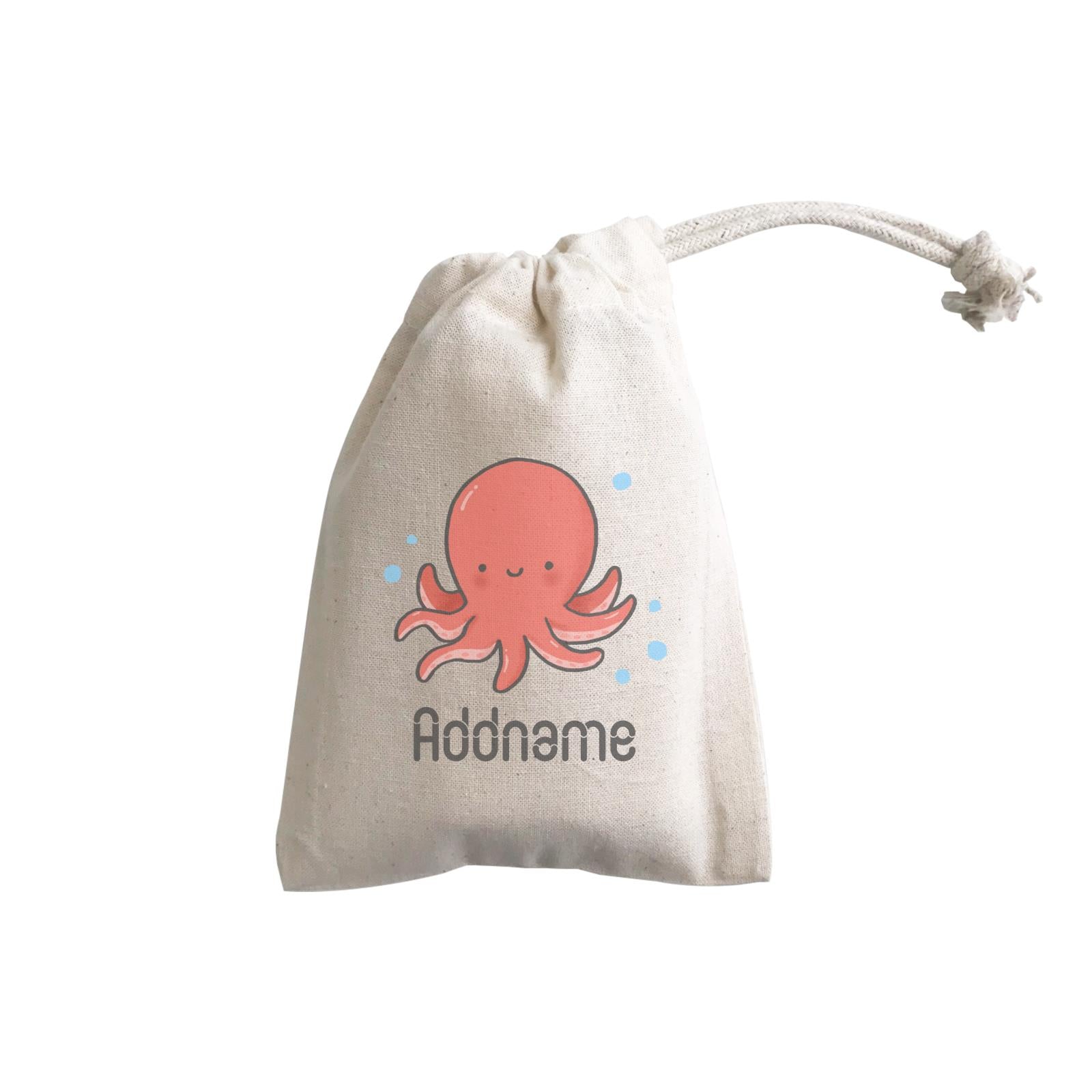 Cute Hand Drawn Style Octopus Addname GP Gift Pouch