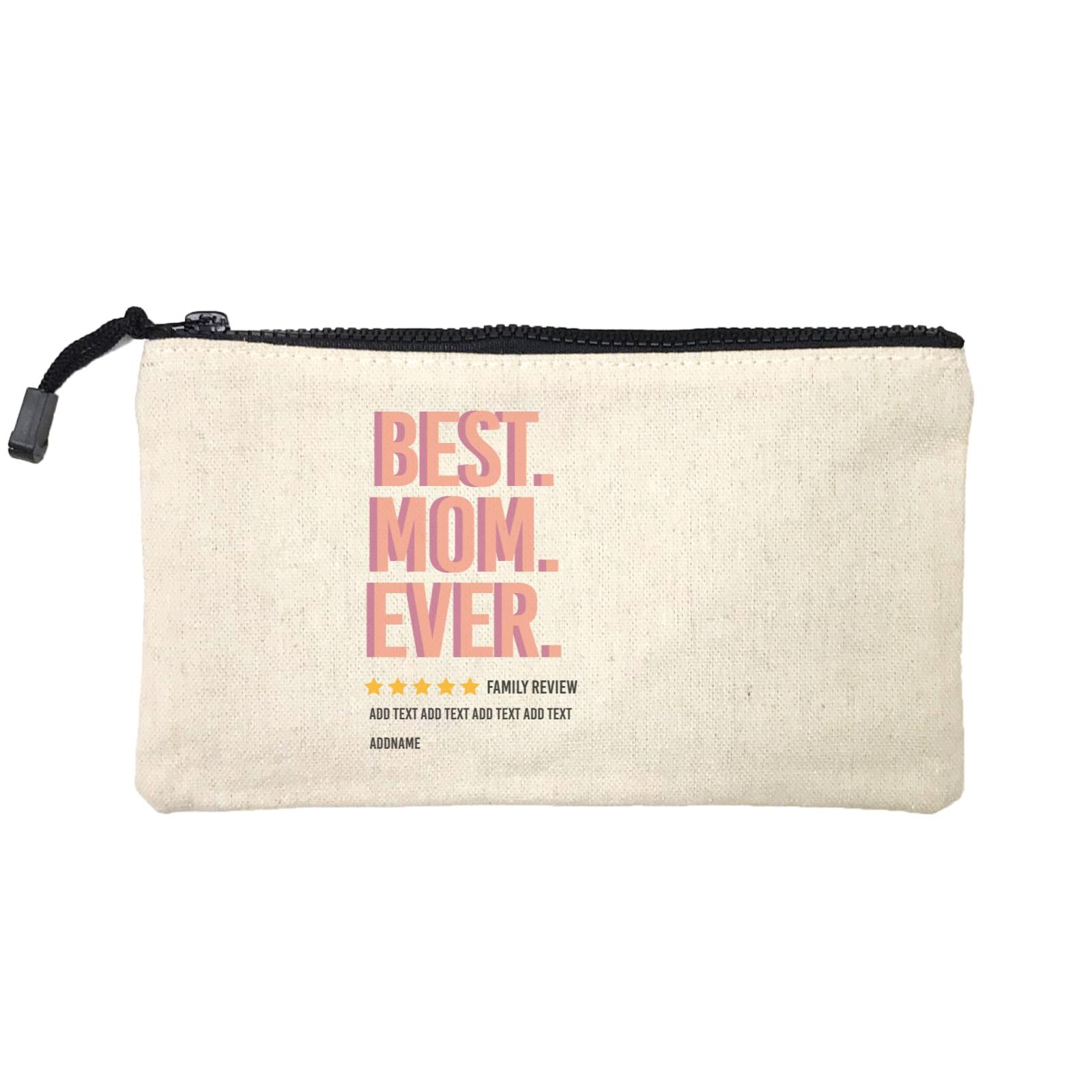 Awesome Mom 1 Best Mom Ever Family Review Add Text And Addname Mini Accessories Stationery Pouch