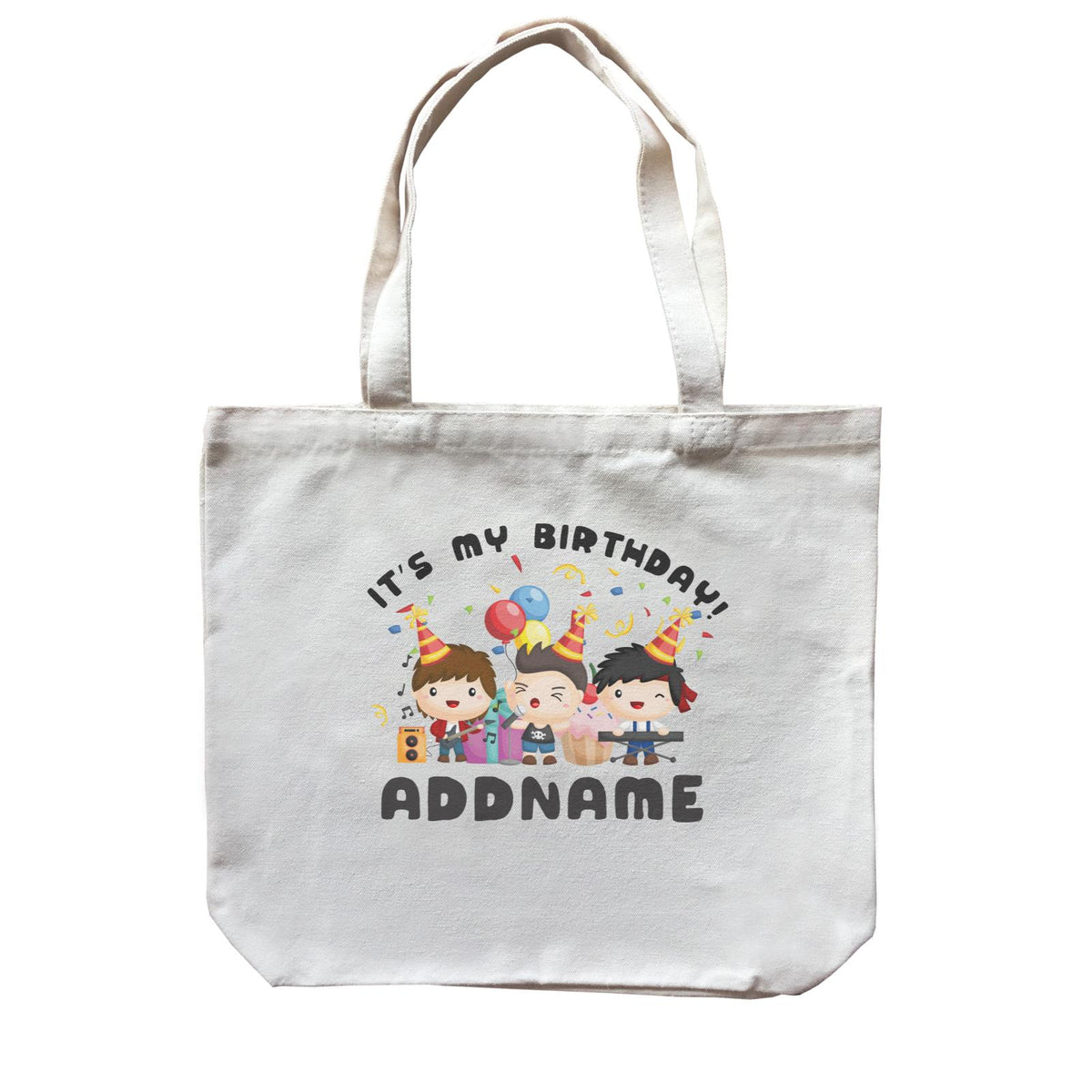 Birthday Music Band Boy Group It's My Bitrhday Addname Canvas Bag
