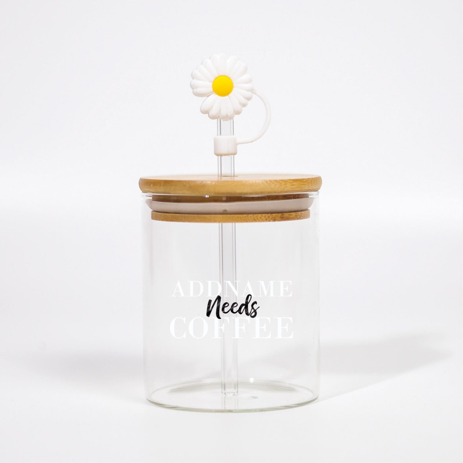 Marble Addname Need Coffee Canicup - Jet With White Text