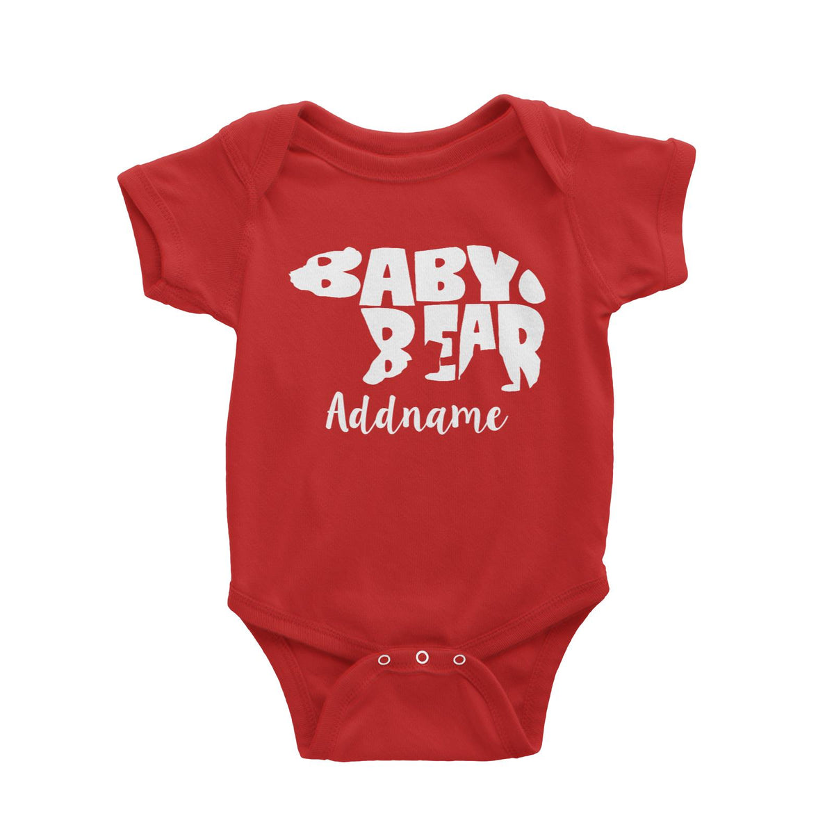 Baby Bear Silhouette Addname Baby Romper