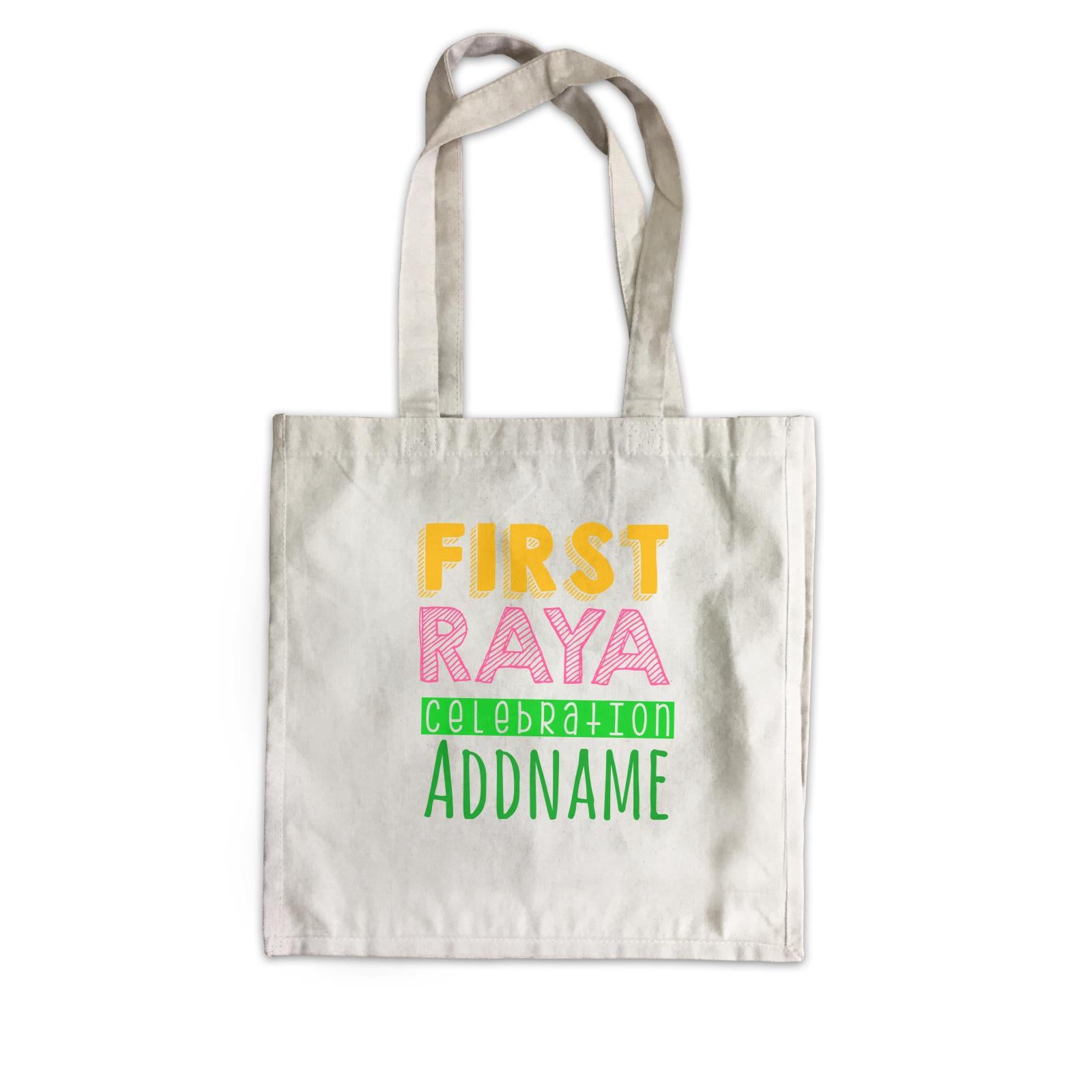 First Raya Celebration Canvas Bag  Personalizable Designs