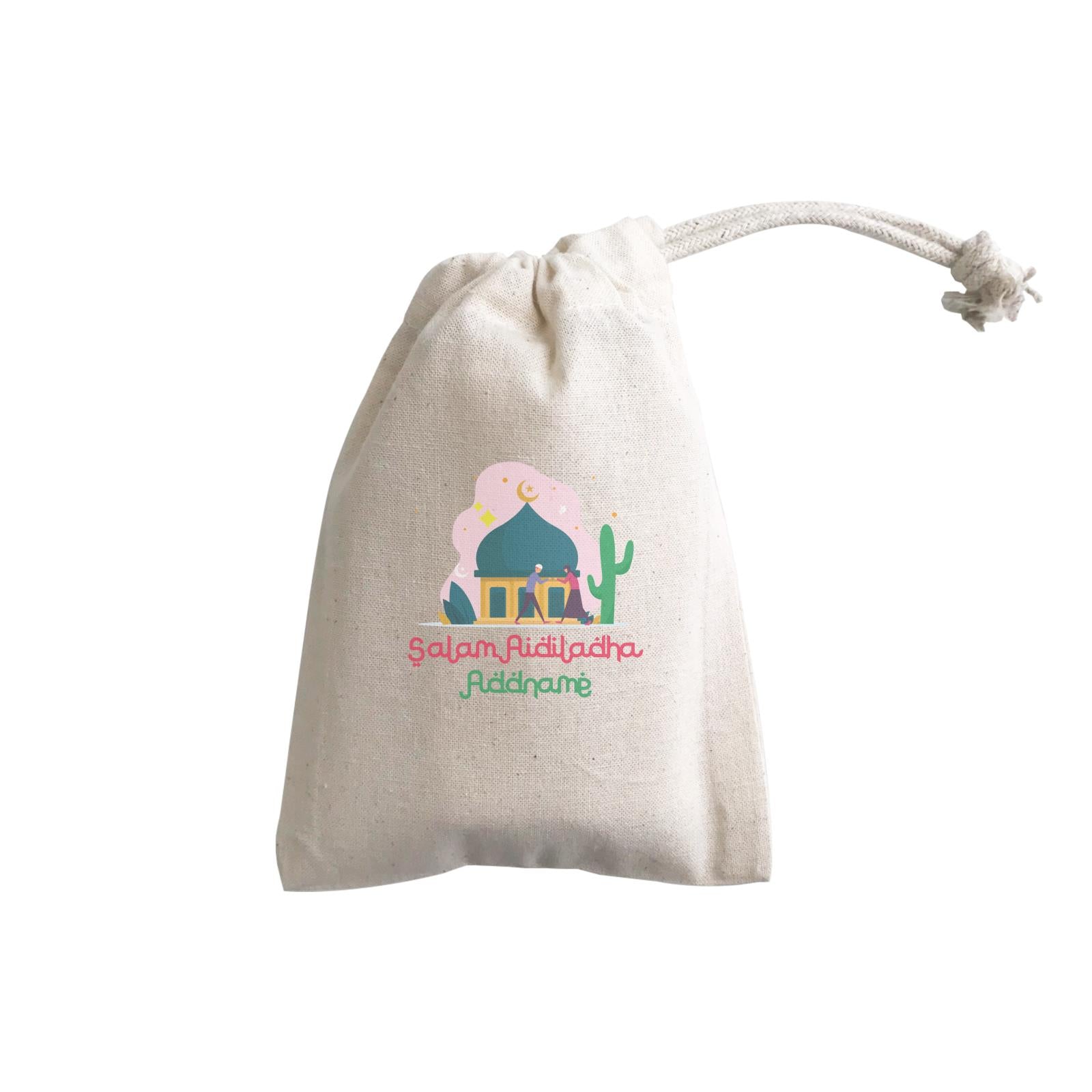 Aidiladha Sibling at Mosque Addname GP Gift Pouch