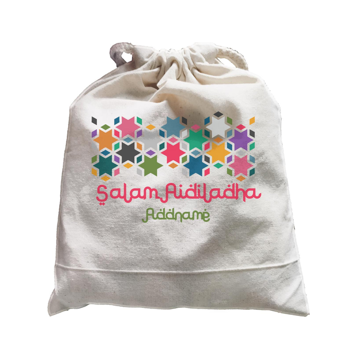 Salam Aidiladha Star Motifs Addname Satchel