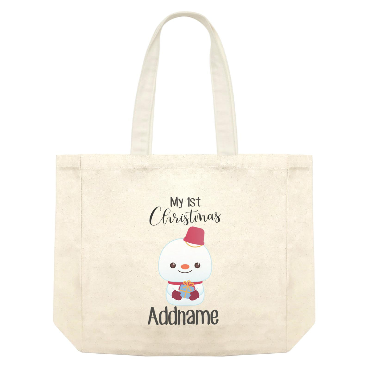 Christmas Cute Animal Series My 1st Christmas Snowman Shopping Bag