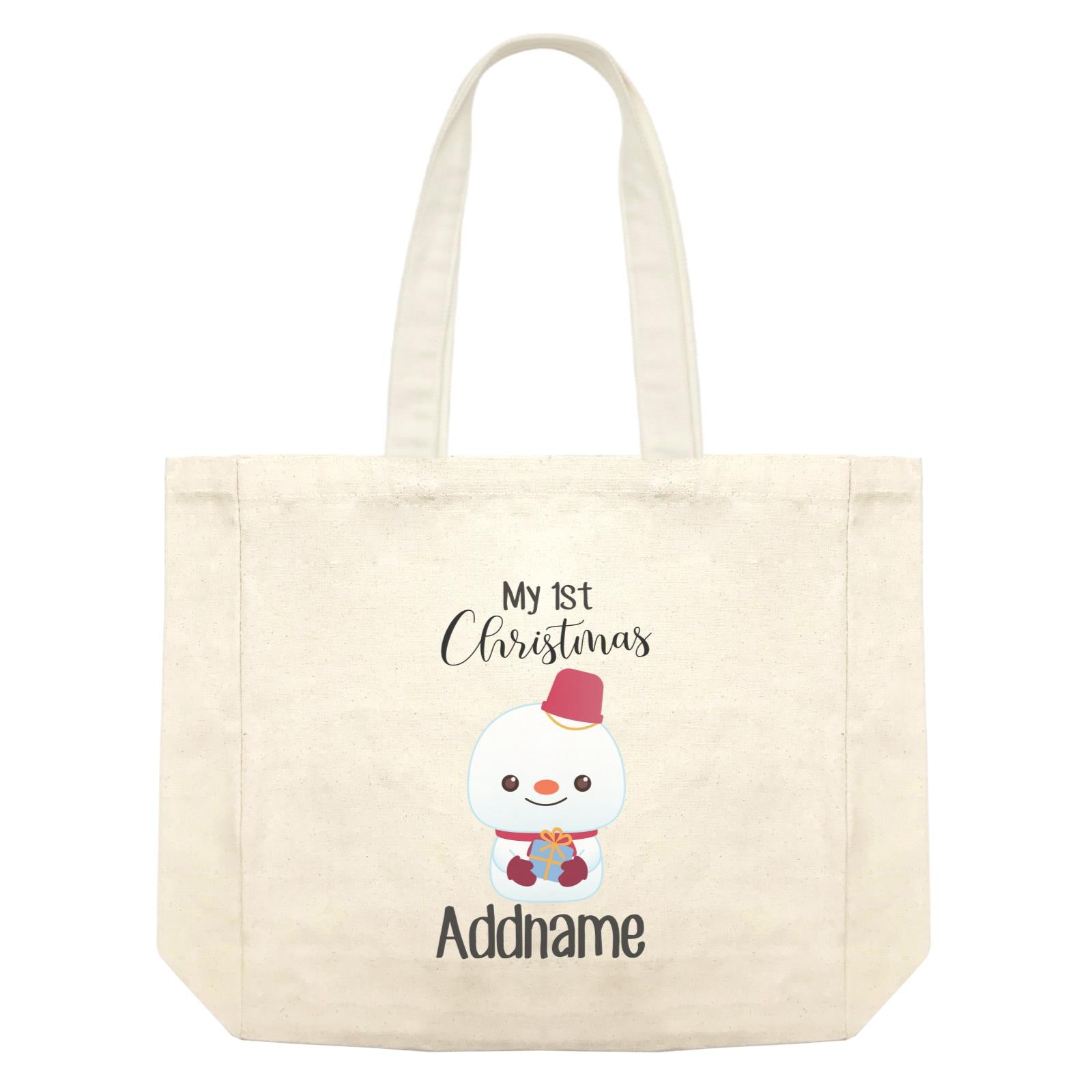 Christmas Cute Animal Series My 1st Christmas Snowman Shopping Bag