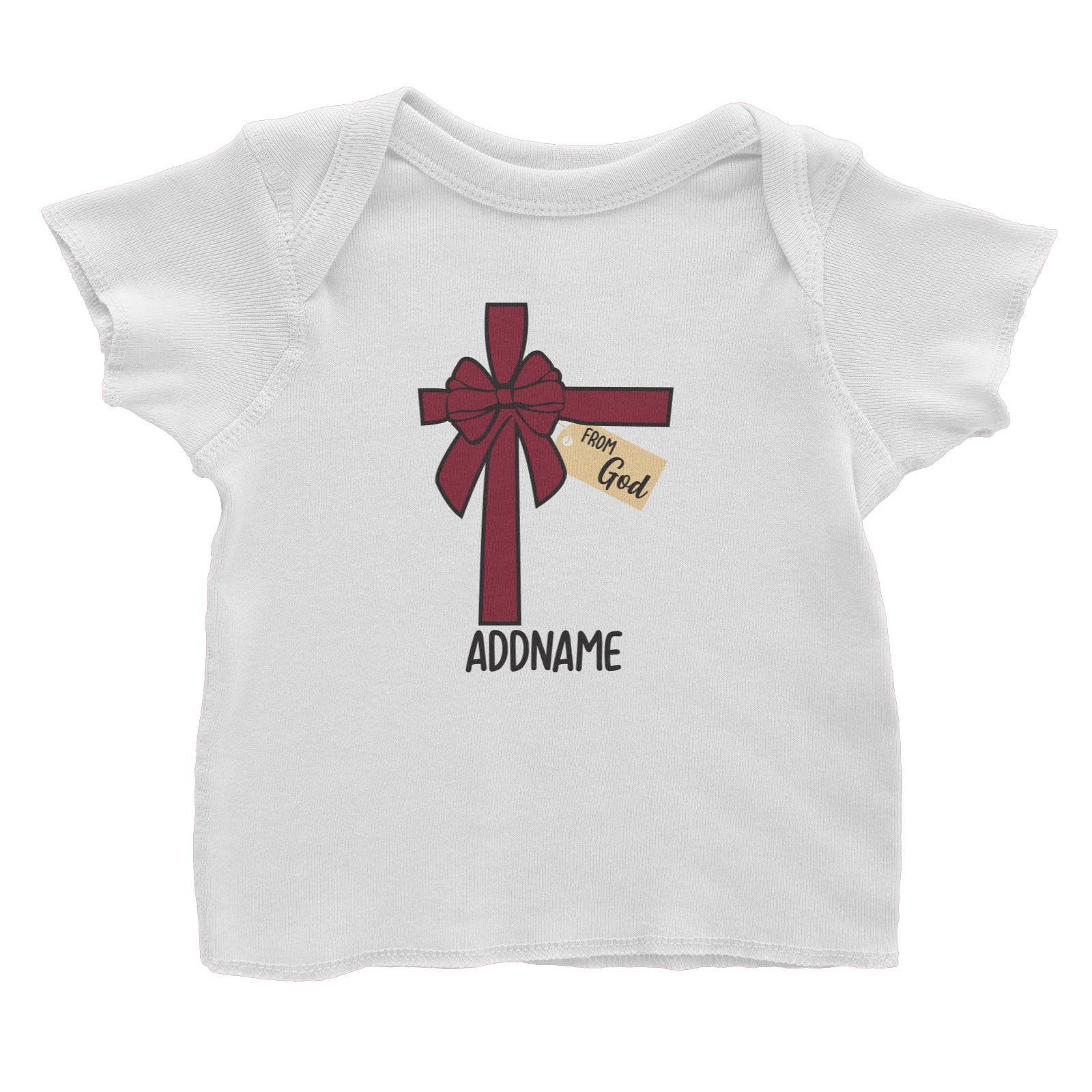 Xmas Gift Ribbon From God Baby T-Shirt