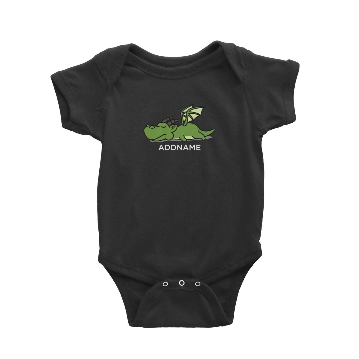Lazy Dragon Addname Baby Romper