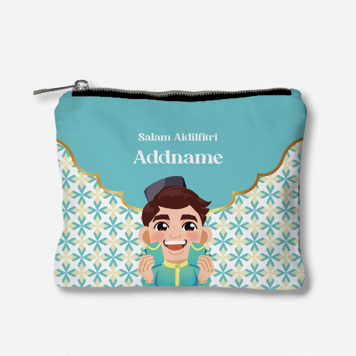 Seindah Lebaran Full Print Zipper Pouch - Abah
