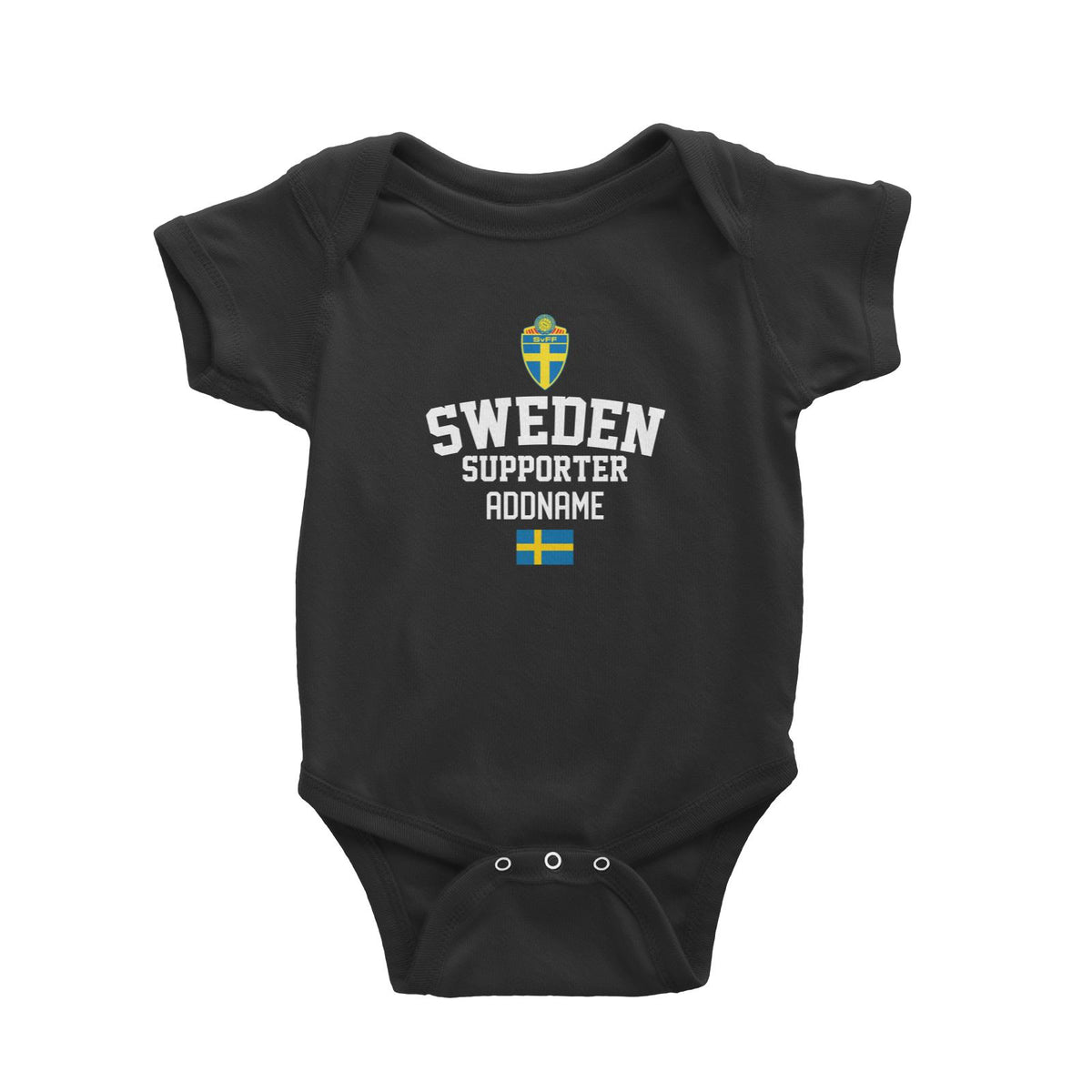 Sweden Supporter World Cup Addname Baby Romper