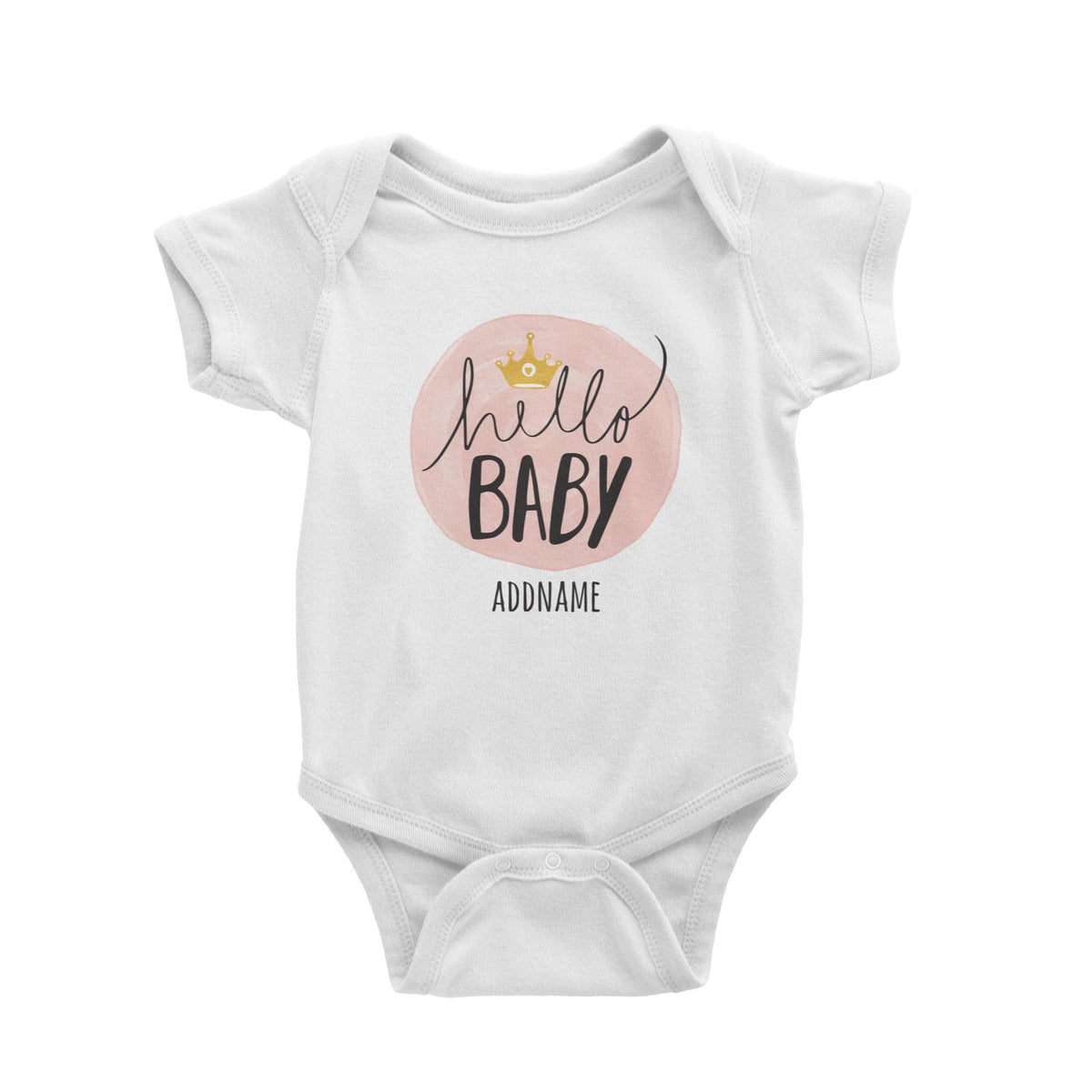 Hello Baby White Baby Romper