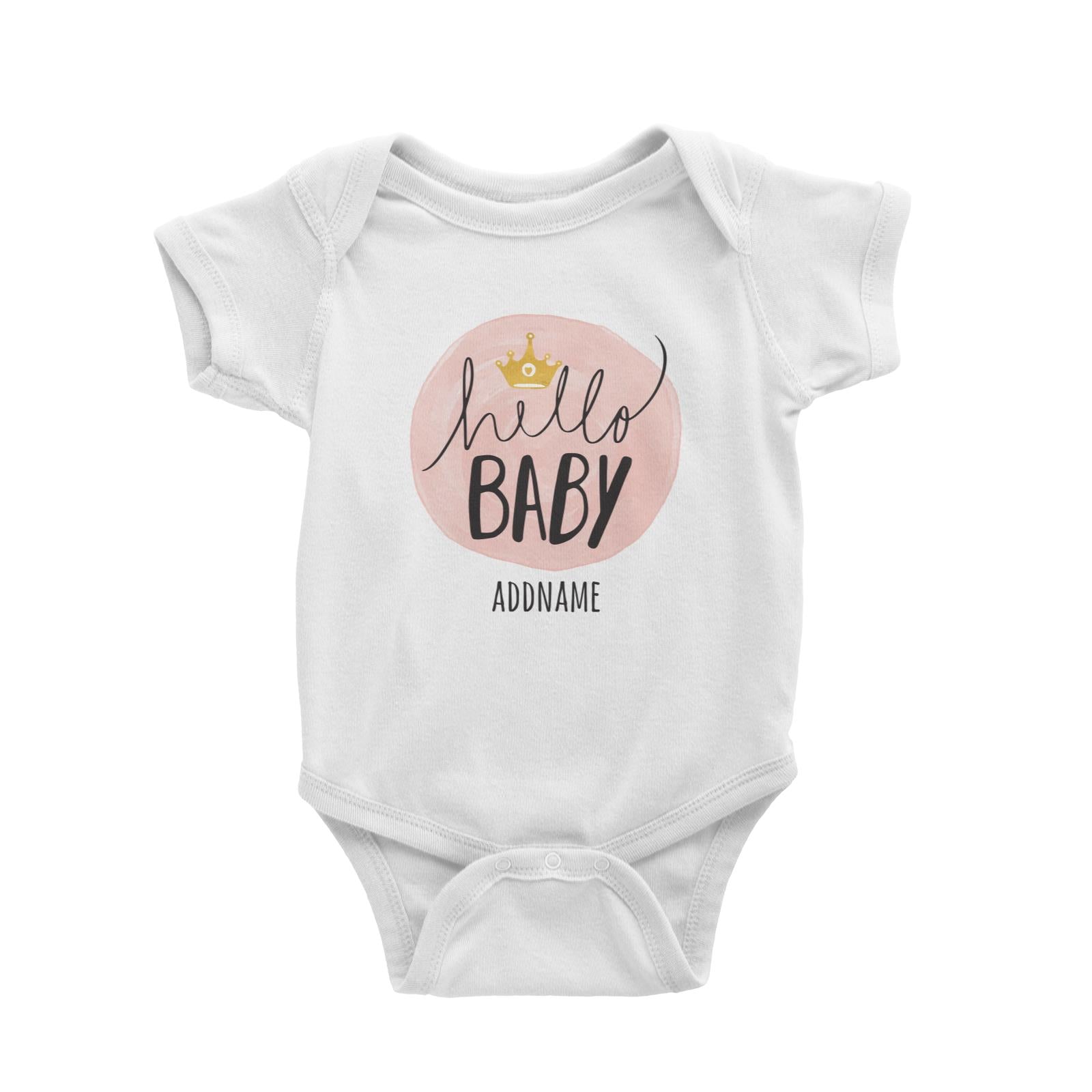 Hello Baby White Baby Romper