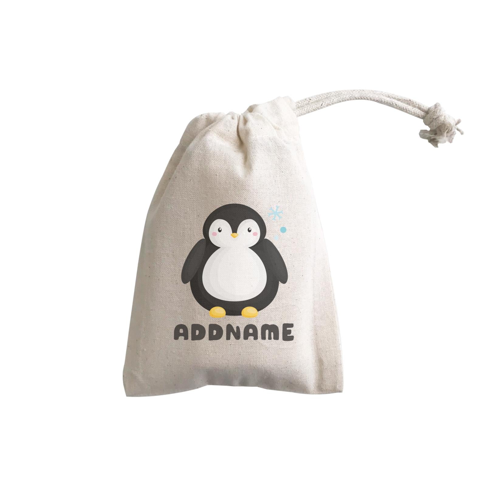 Birthday Winter Animals Big Penguin Addname GP Gift Pouch
