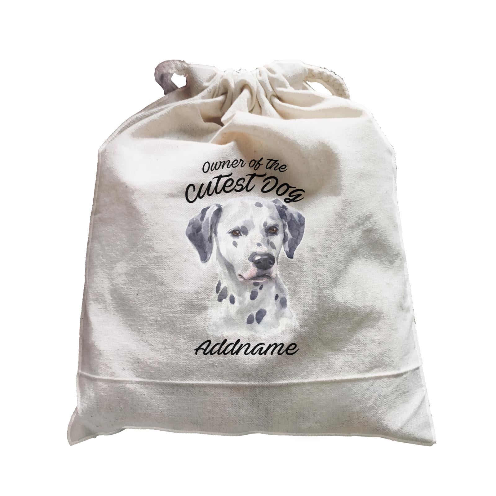 Watercolor Dog Owner Of The Cutest Dog Dalmatian Addname Satchel