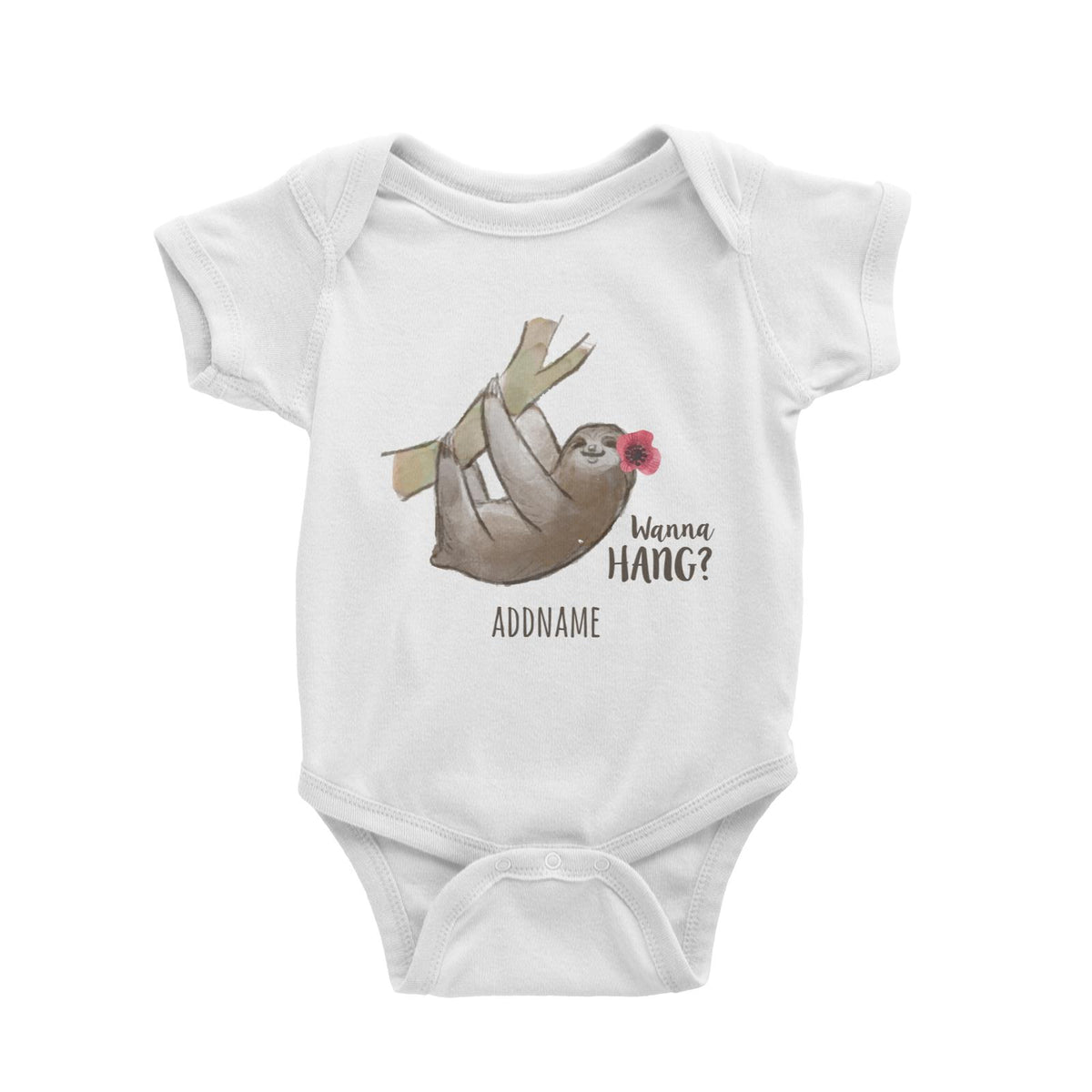 Wanna Hug White Baby Romper