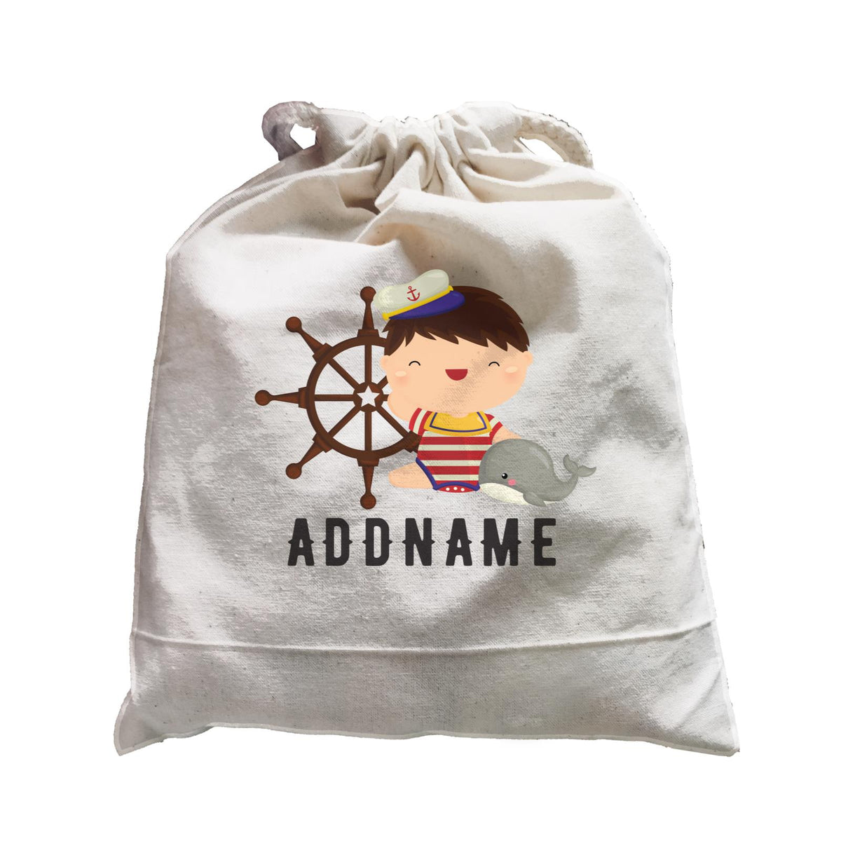 Birthday Sailor Baby Boy Ship With Wheel Addname Satchel
