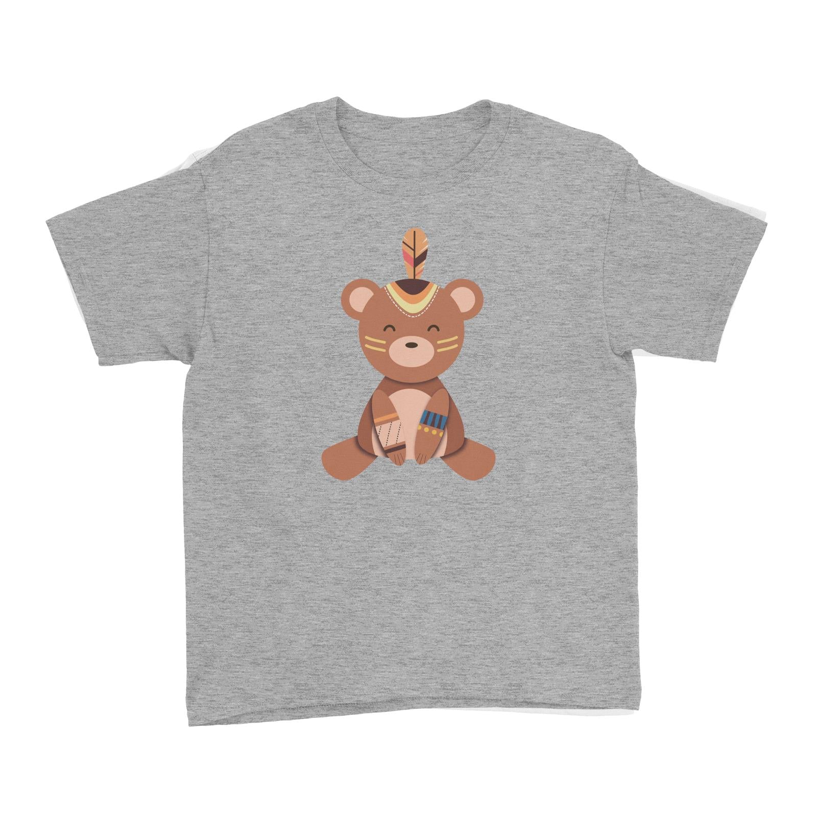 Animal Tribal Bear Addname Kid's T-Shirt