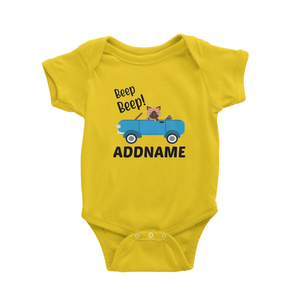 Beep Beep Addname Baby Romper
