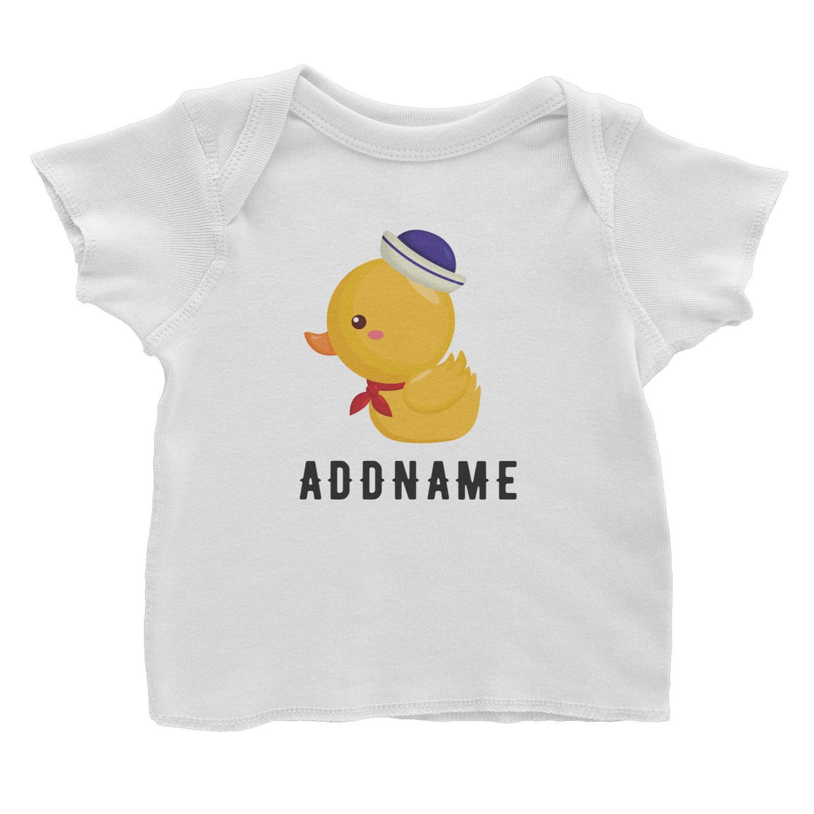 Birthday Sailor Baby Duck Addname Baby T-Shirt