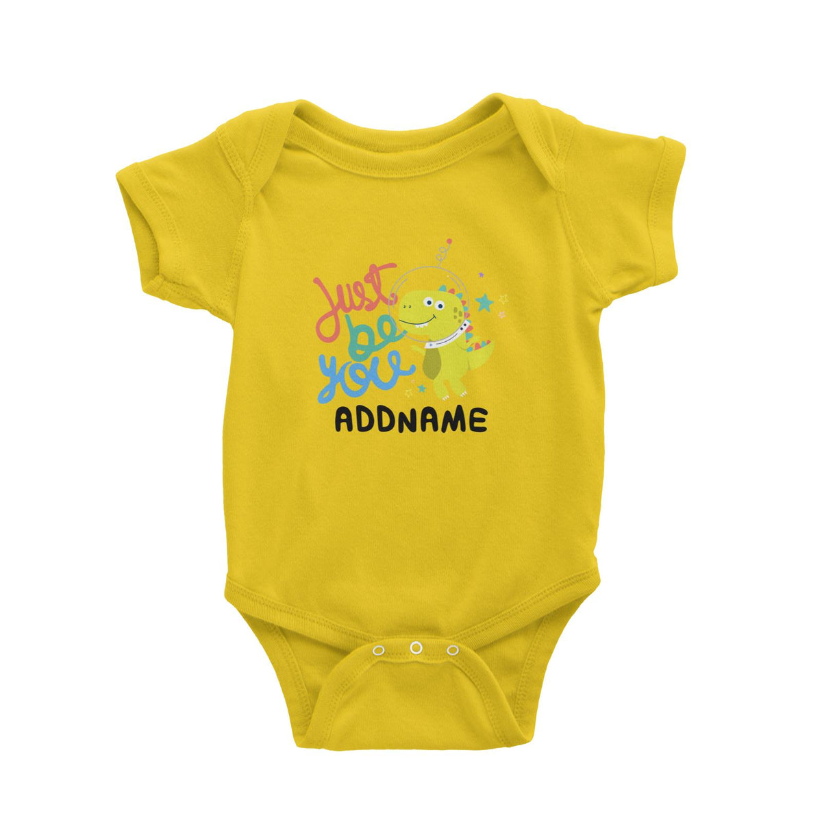 Children's Day Gift Series Just Be You Space Dinosaur Addname Baby Romper