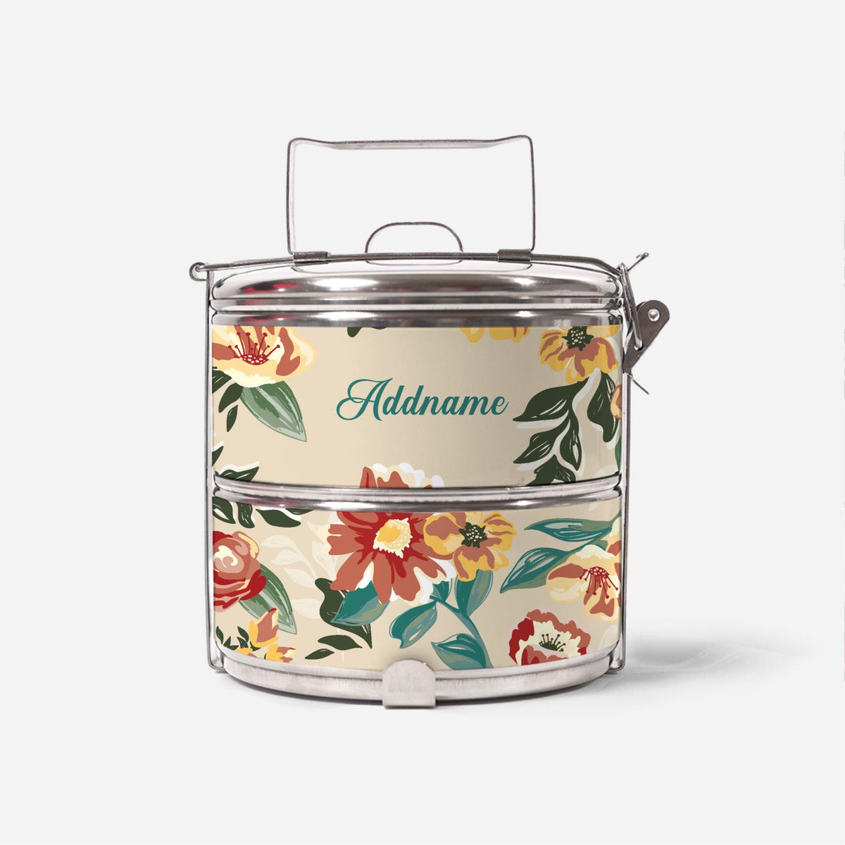 Deborah Series - Taupe - Two-Tier Tiffin Carrier