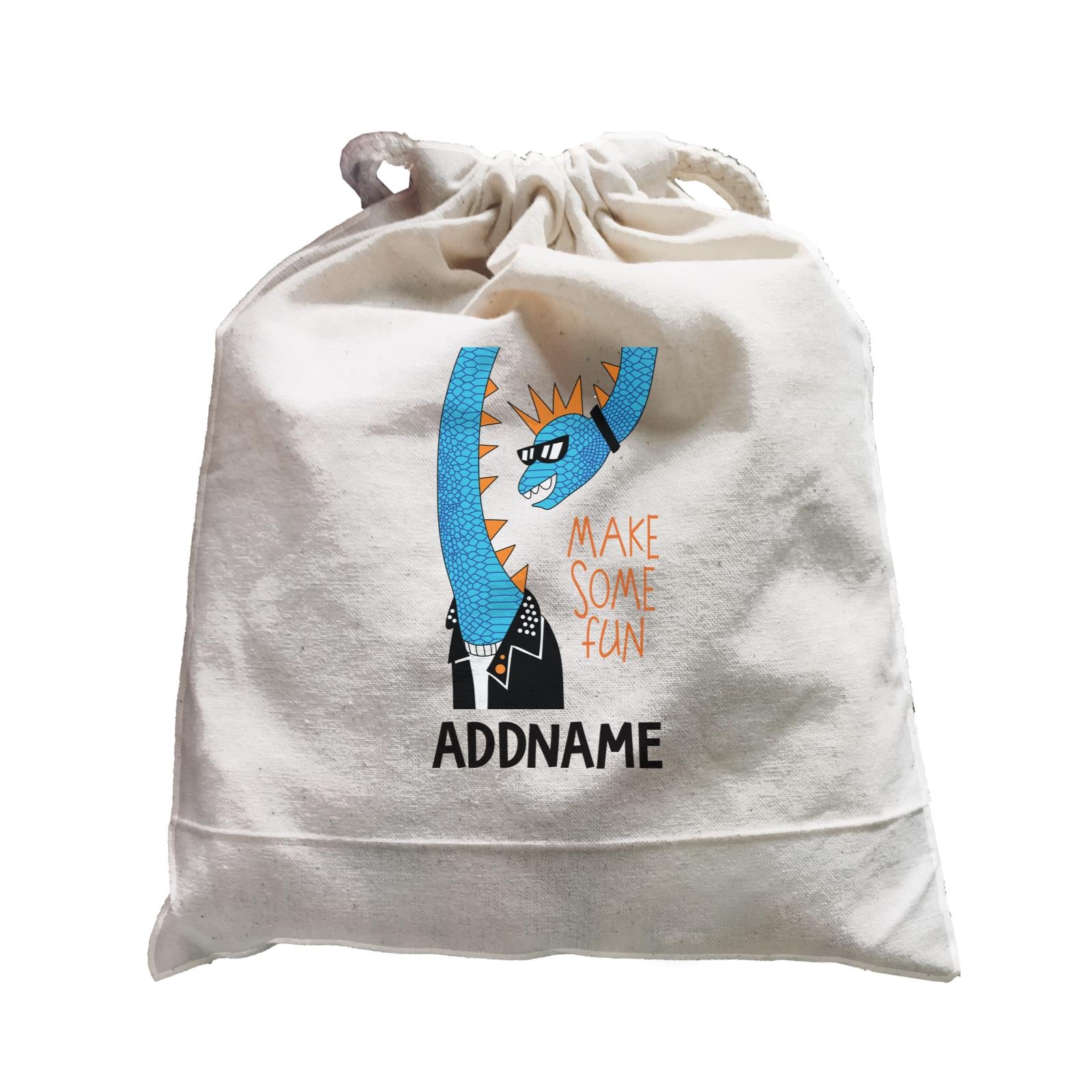 Cool Vibrant Series Make Some Fun Gangsta Dinosaur Addname Satchel
