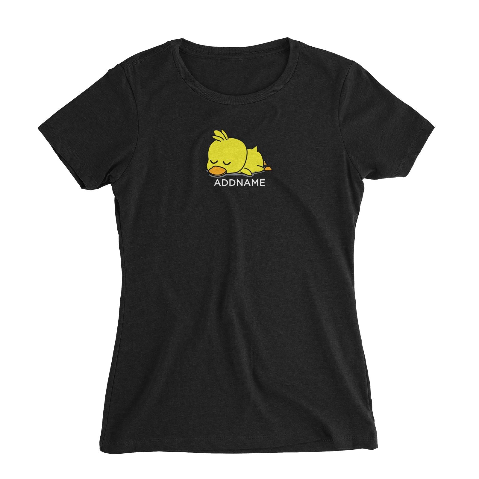 Lazy Duck Addname Women's Slim Fit T-Shirt