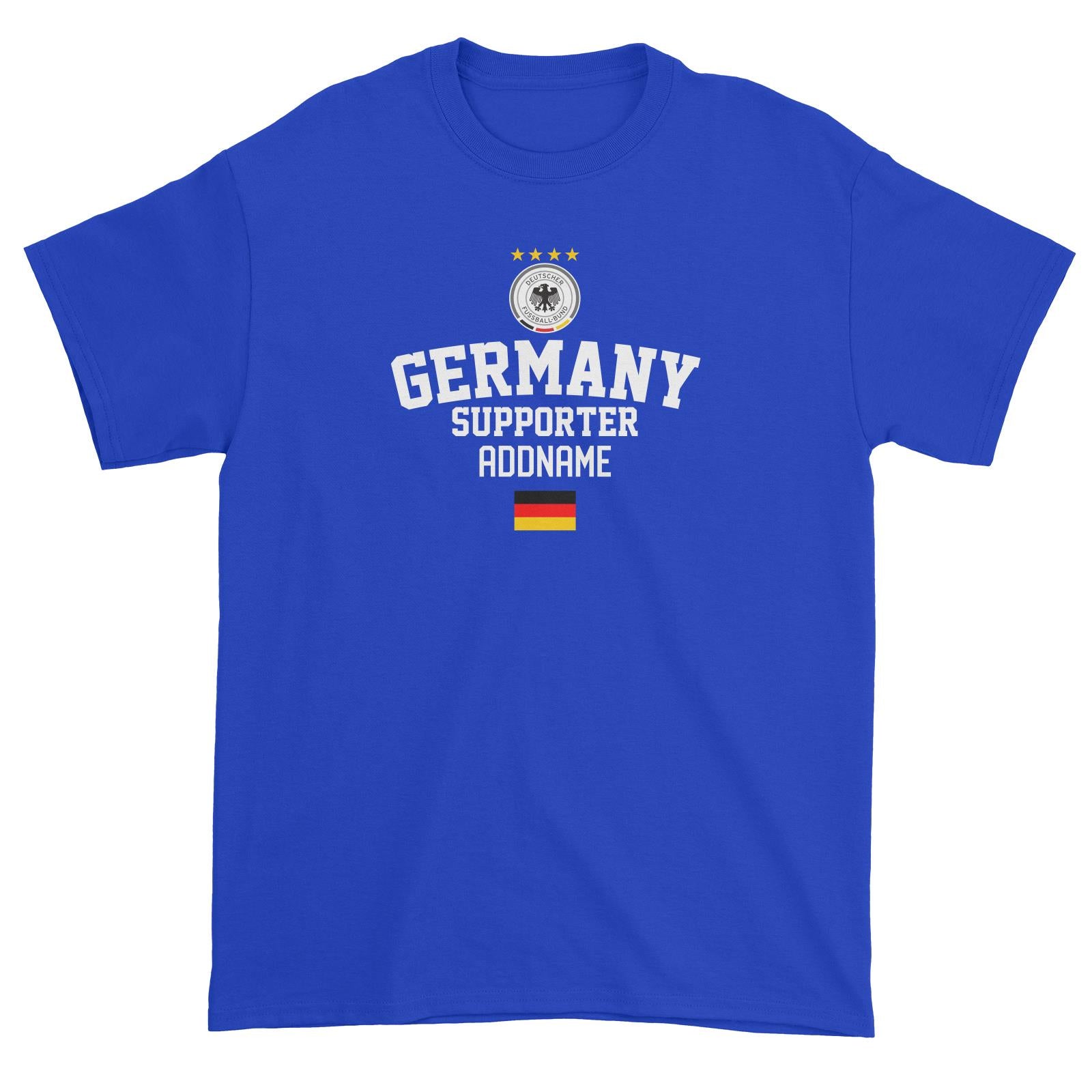 Germany Supporter World Cup Addname Unisex T-Shirt