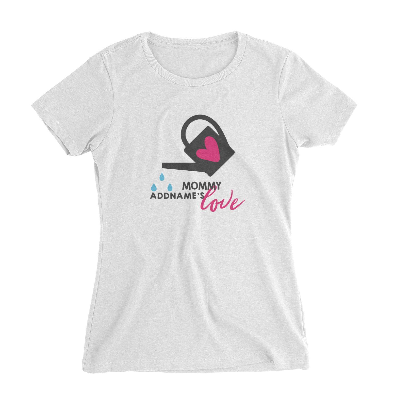 Nurturing Mommy's Love Addname Women's Slim Fit T-Shirt  Matching Family Personalizable Designs