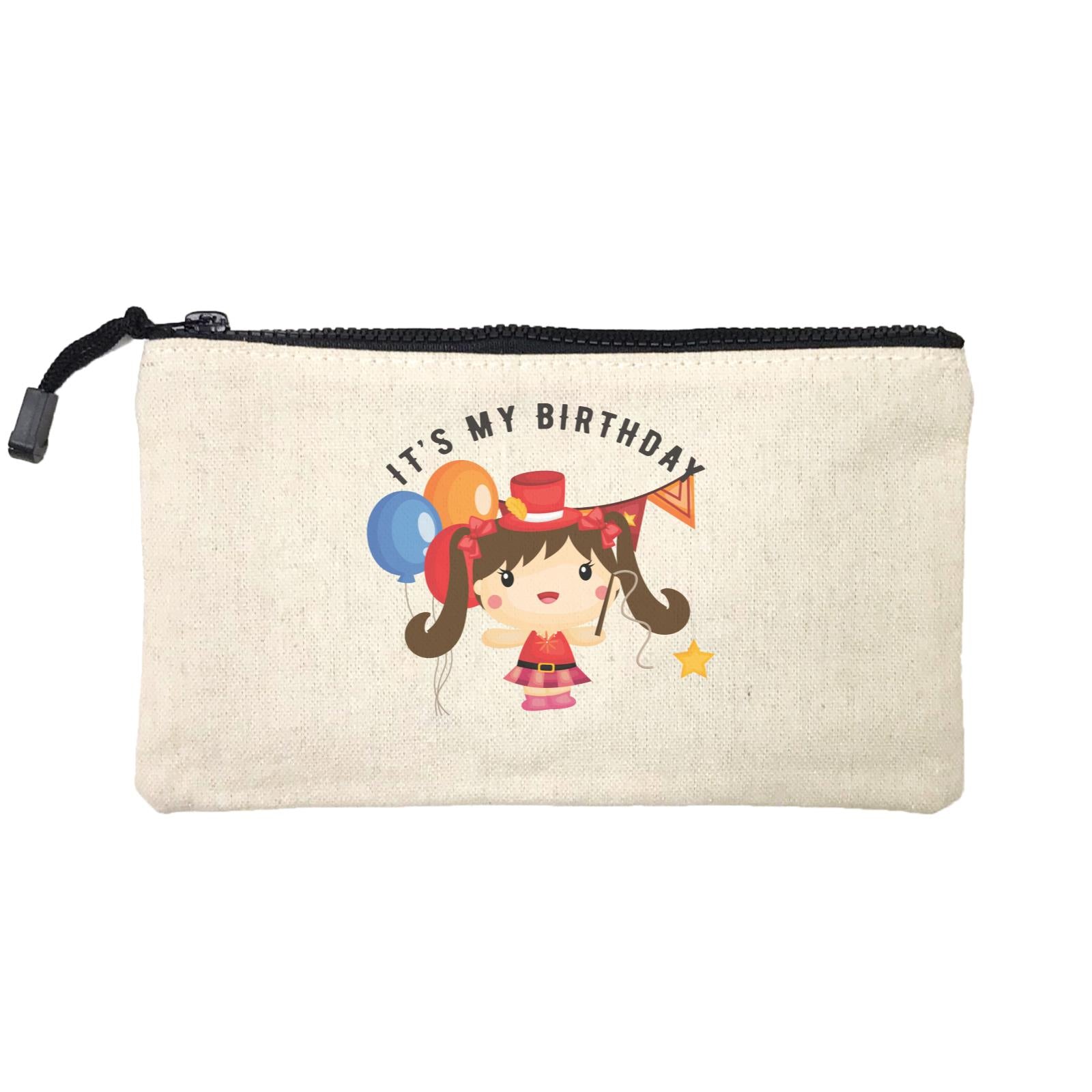 Birthday Circus Happy Girl Leader of Performance It's My Birthday Addname Mini Accessories Stationery Pouch