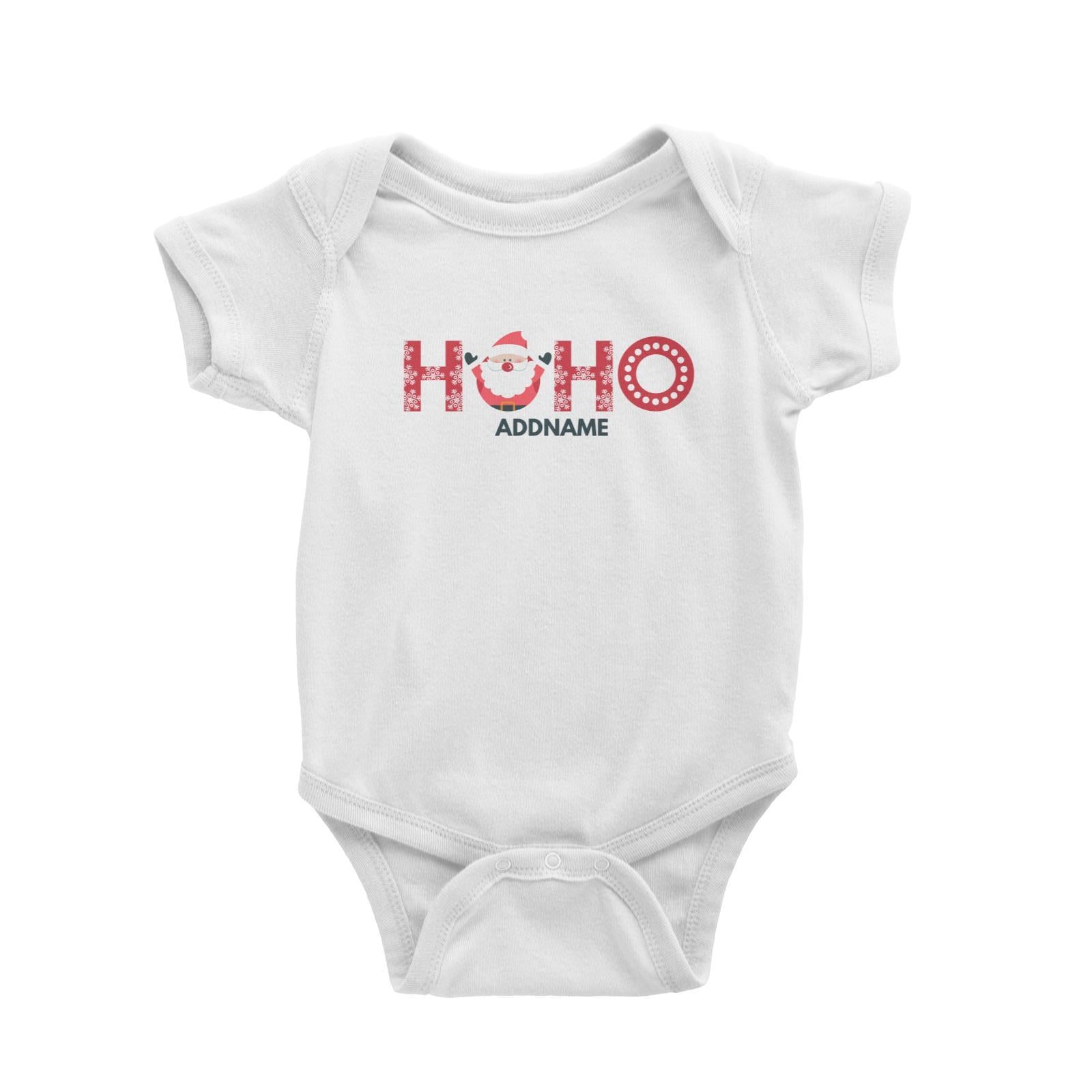 Christmas HOHO With Santa Claus Addname Baby Romper