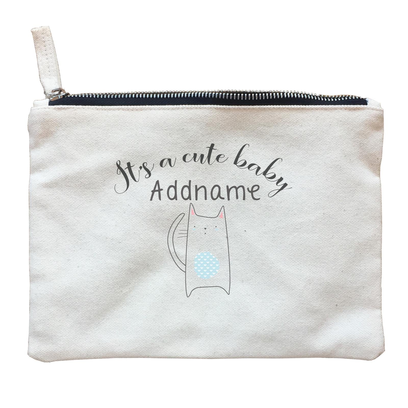 Cute Animals and Friends Series 2 Cat It's A Cute Baby Addname Zipper Pouch