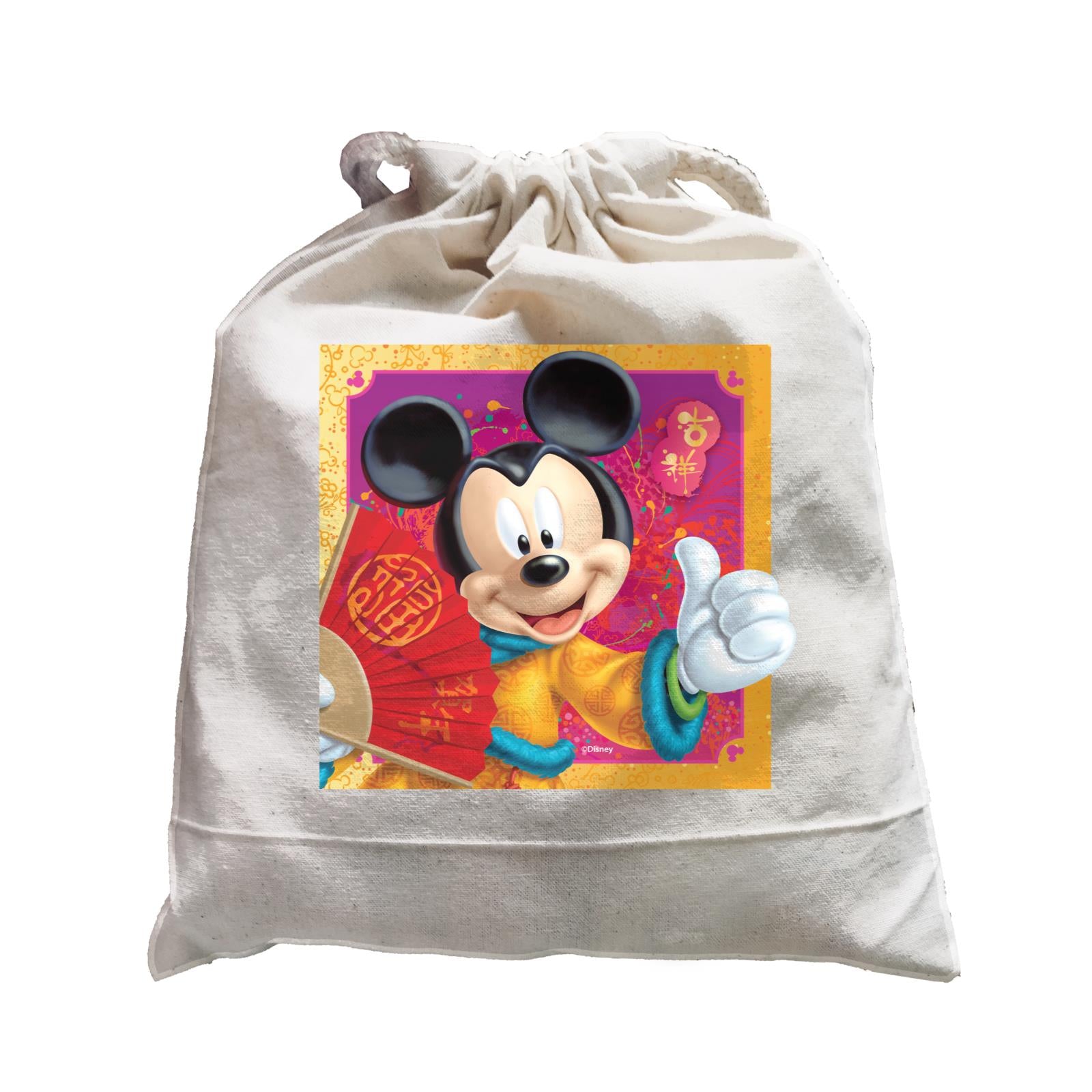 Disney CNY Mickey With Fan Non Personalised SAT Satchel