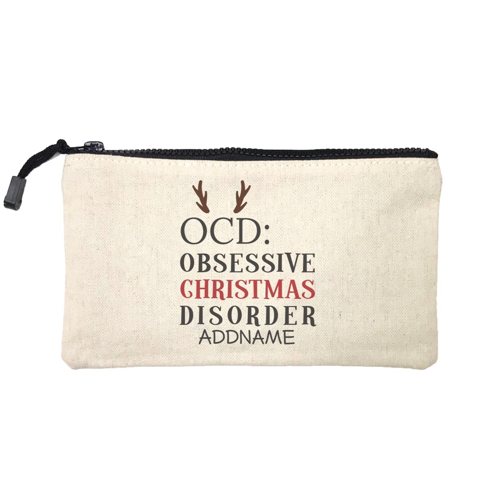 Xmas OCD Obsessive Christmas Disorder Mini Accessories Stationery Pouch