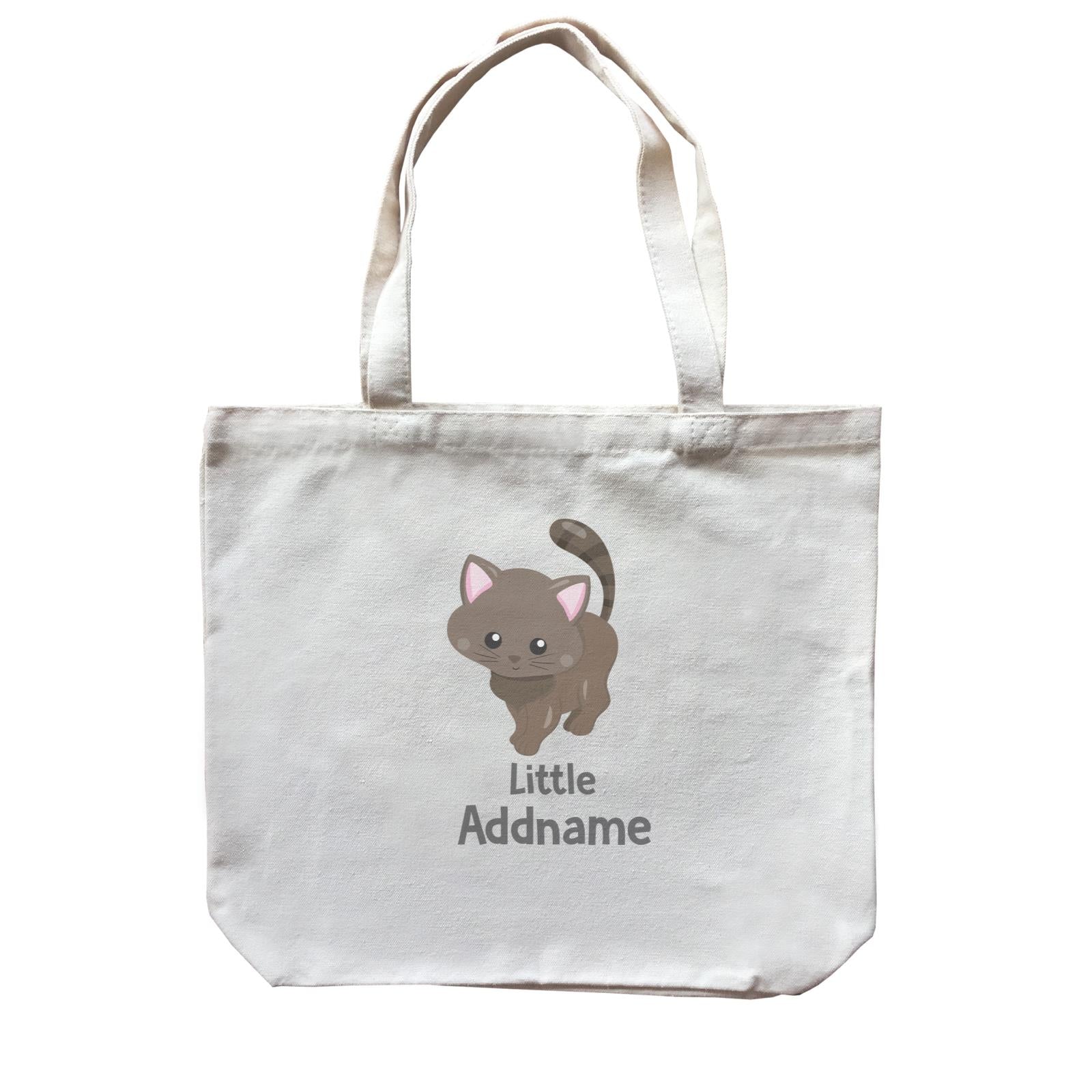 Adorable Cats Dark Brown Cat Little Addname Canvas Bag