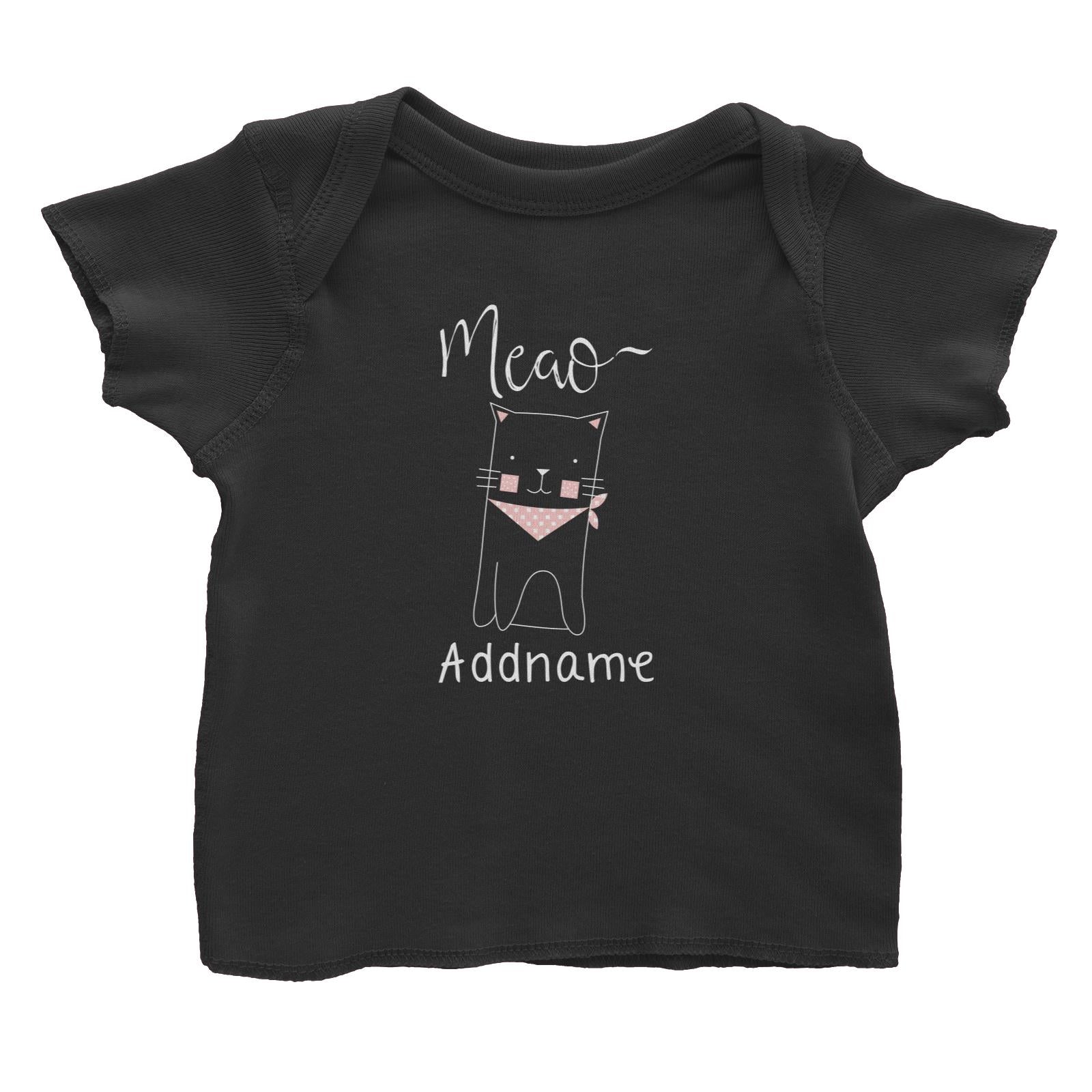 Cute Animals and Friends Series 2 Cat Meow Addname Baby T-Shirt