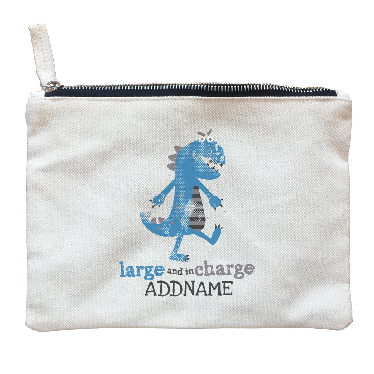 Large and In Charge Dinosaur Addname Bag Zipper Pouch