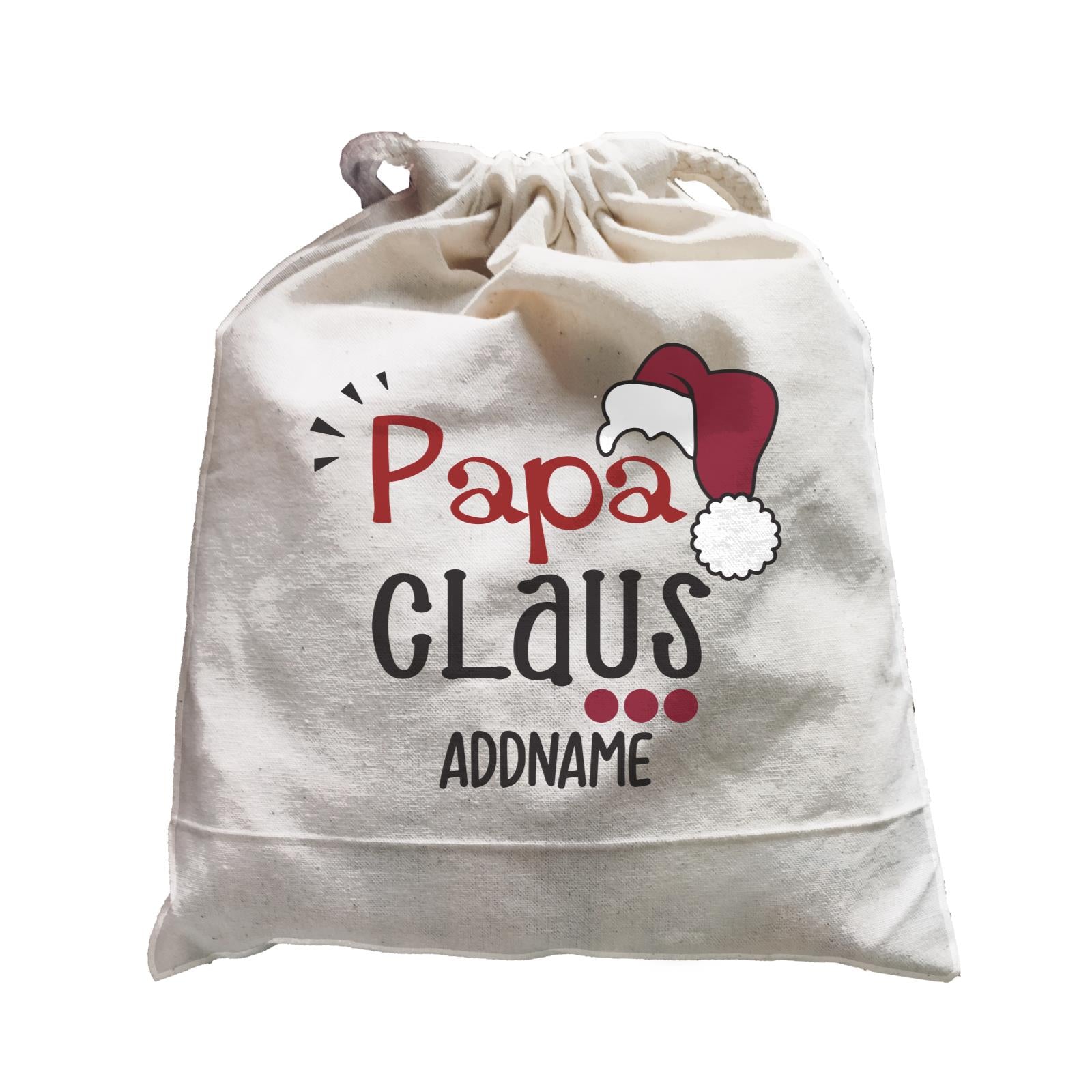 Xmas Papa Claus with Santa Hat Satchel