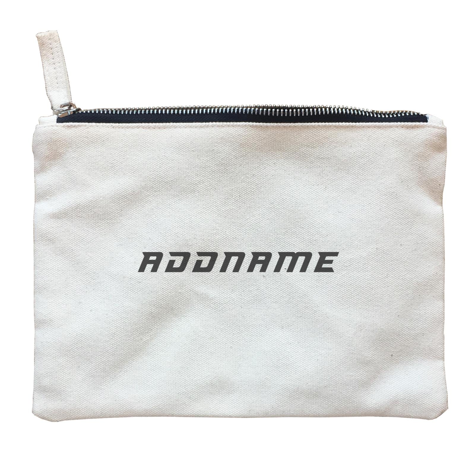 Modern Sporty Family Addname Accessories Zipper Pouch