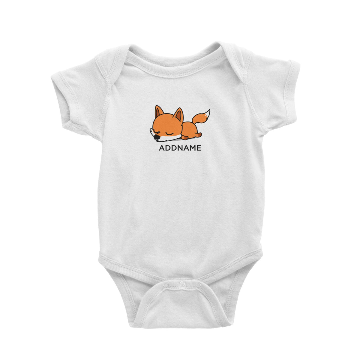 Lazy Fox Addname Baby Romper